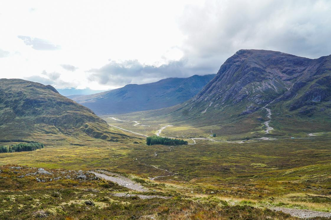 Scottish highlands on the West Highland Way